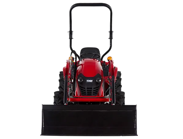 Tracteur TYM T25 HST avec chargeuse avant + pelle + fourche + poids arrière