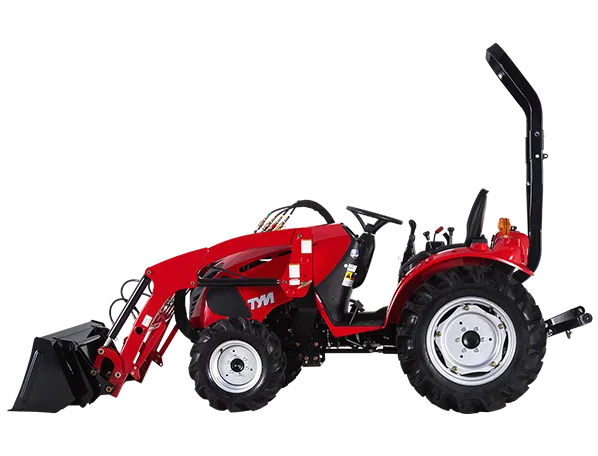 Tracteur TYM T25 HST avec chargeuse avant + pelle + fourche + poids arrière