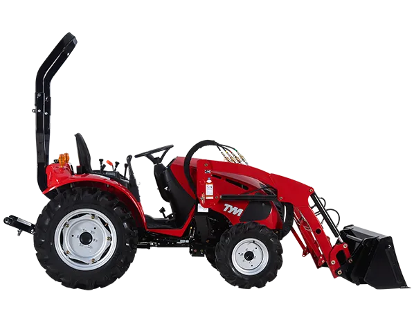 Tracteur TYM T25 HST avec chargeuse avant + pelle + fourche + poids arrière