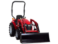 Tracteur TYM T25 HST avec chargeuse avant + pelle + fourche + poids arrière