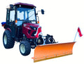 Tracteur d'hiver Yanmar SA424 avec cabine, lame à neige et écarteur