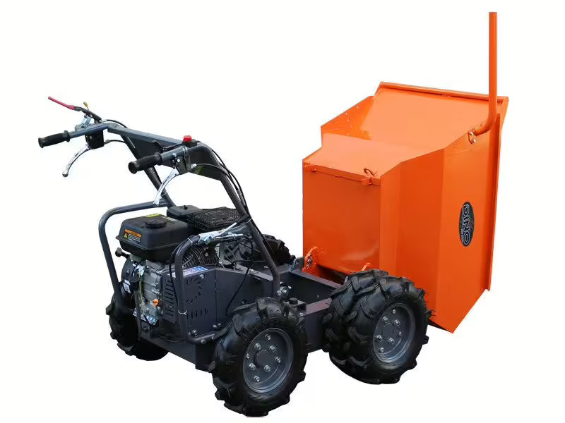 Tombereau DINO à 6 roues motrices avec benne basculante de 500 kg, Loncin 6,5 CV - 196 cm3