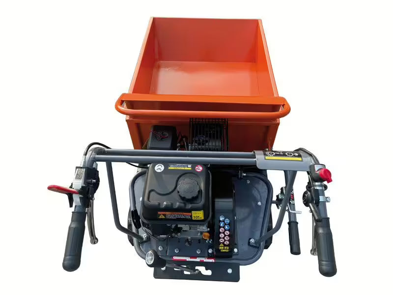 Tombereau DINO à chenilles 300 kg Benne basculante Moteur Loncin 6,5 CV - 196 cm3