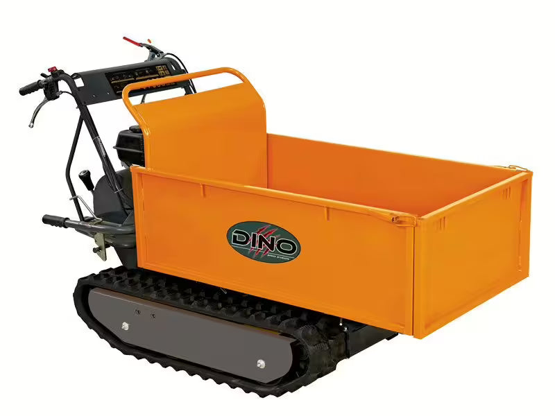 Tombereau DINO à chenilles Plateforme 500 kg Moteur Loncin 6,5 CV - 196 cm3