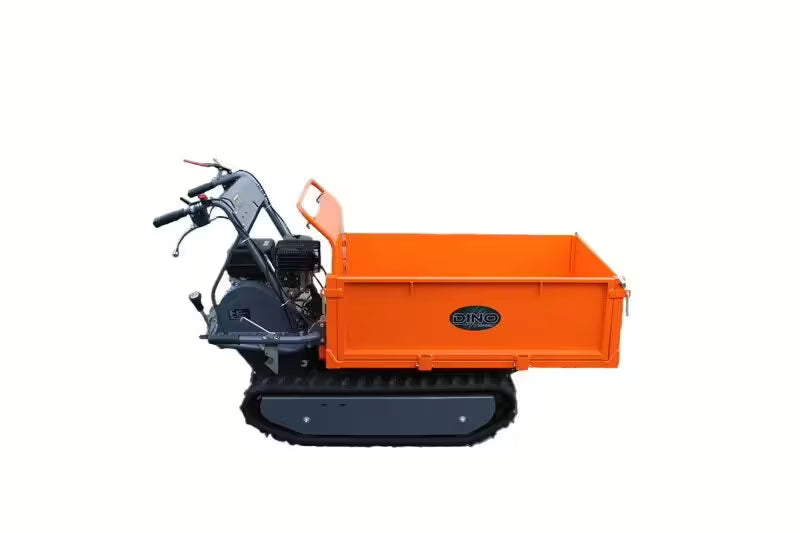 Tombereau DINO à chenilles Plateforme 500 kg Moteur Loncin 6,5 CV - 196 cm3