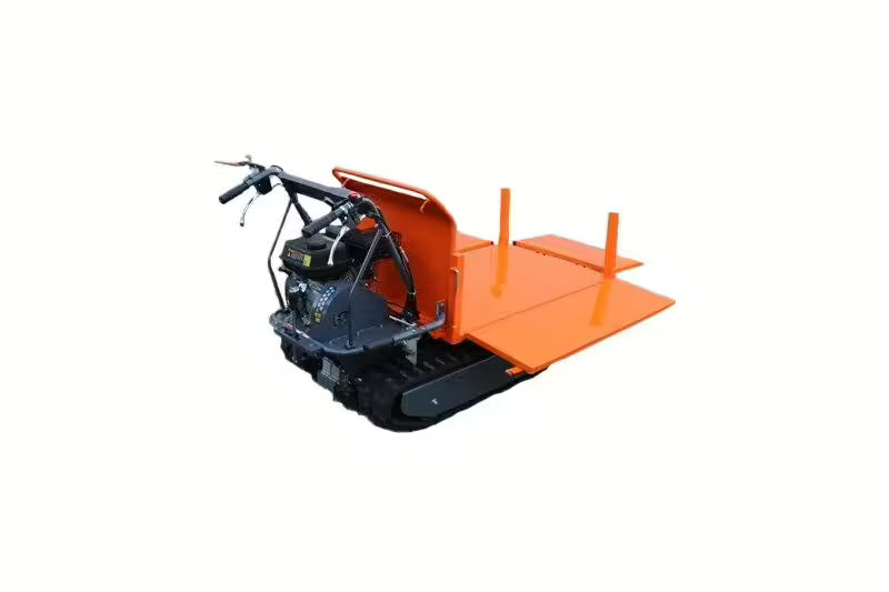 Tombereau DINO à chenilles Plateforme 500 kg Moteur Loncin 6,5 CV - 196 cm3