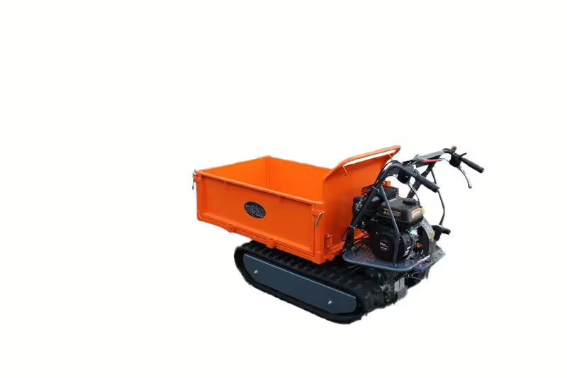 Tombereau DINO à chenilles Plateforme 500 kg Moteur Loncin 6,5 CV - 196 cm3