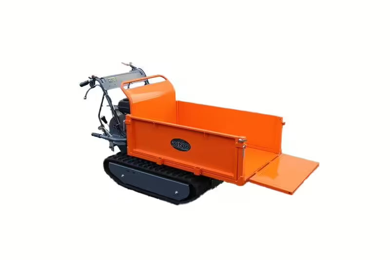 Tombereau DINO à chenilles Plateforme 500 kg Moteur Loncin 6,5 CV - 196 cm3