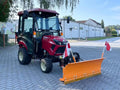 Tracteur Yanmar SA221 avec cabine, lame à neige, écarteur, liaison avant